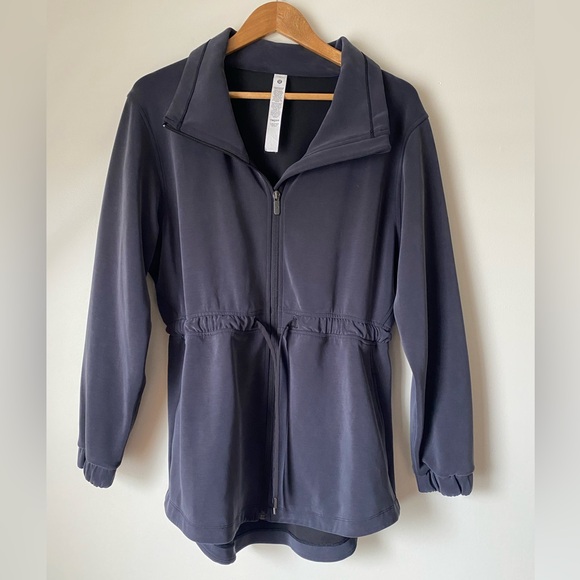 Lululemon Softstreme Cinch Waist Full Zip Jacket Size 6 - Picture 4 of 11